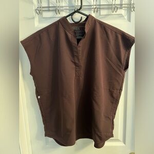 Espresso Rafaela Scrub Top